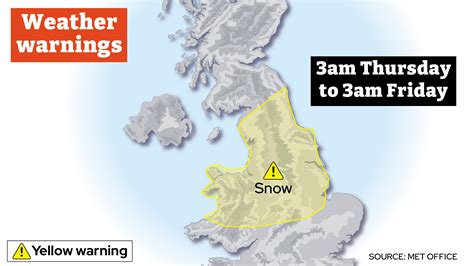 UK weather: Snow warning issued across England and Wales as ...