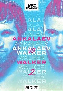 UFC Fight Night: Ankalaev vs. Walker 2 - Wikipedia