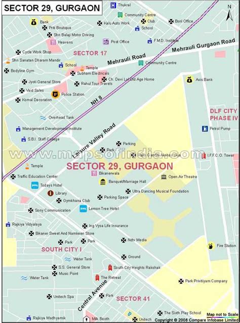 Sector 29 Gurgaon Map