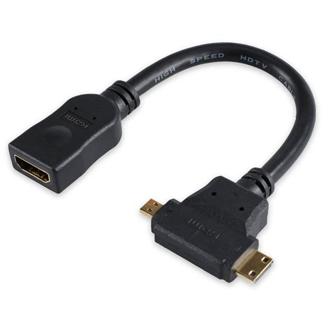 onn. Mini & Micro Hdmi To Hdmi Adapter - Walmart.com