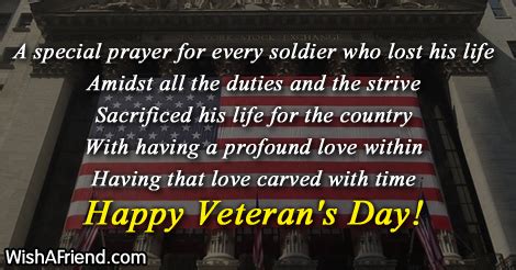 A special prayer , Poem For Veteran's Day