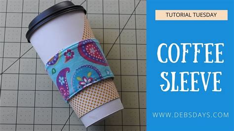 How to Sew a Quick and Easy DIY Coffee Sleeve Cozy | Diy coffee sleeve, Coffee sleeve, Coffee ...