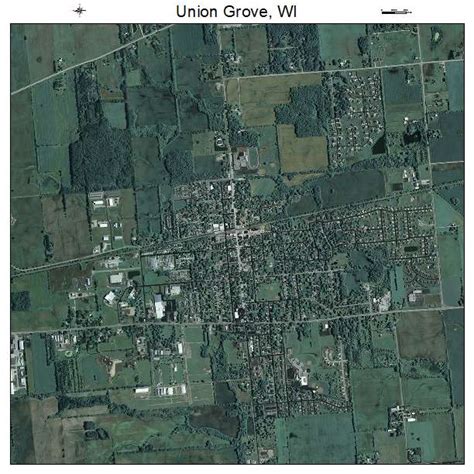 Aerial Photography Map of Union Grove, WI Wisconsin