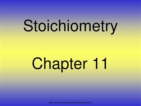 Stoichiometry Chapter ppt download