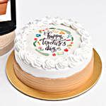 Happy Teachers Day Chocolate Cake With Carricature uae | Gift Happy Teachers Day Chocolate Cake ...
