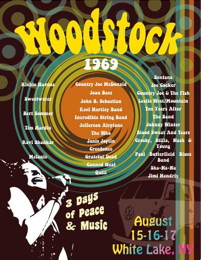 Woodstock 1969 Poster by black-kitty4 on DeviantArt