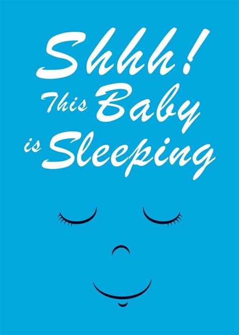 Shhh baby sleeping sign by ZuzuArtDigital on Etsy