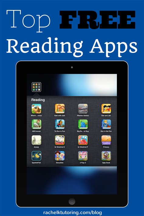 Top Free Reading Apps - Rachel K Tutoring Blog | Free reading apps ...