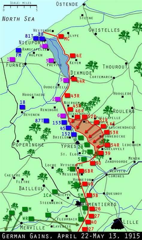 An overview of the battles to date Ypres 1915 Second Battle of Artois ...