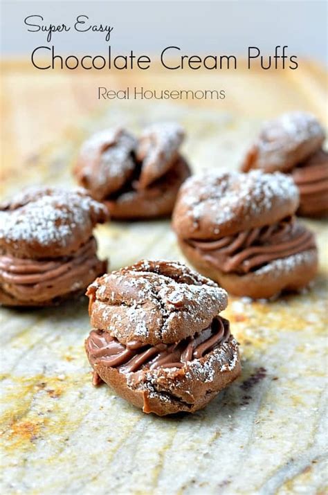 Super Easy Chocolate Cream Puffs ⋆ Real Housemoms