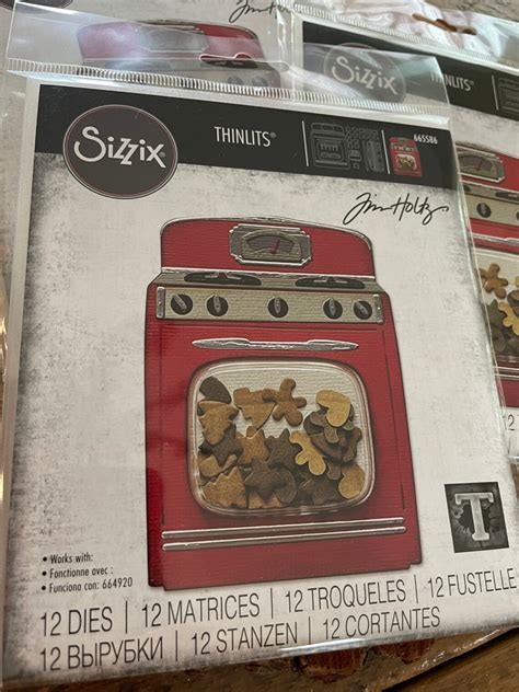 Tim Holtz Sizzix Retro Oven Thinlits Die Set | Etsy