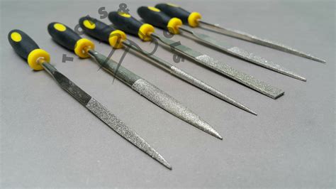 Quality Diamond File Steel Quenched 6 Pcs Finishing Tool With Handle Set/ Single - Tools N Tools UK