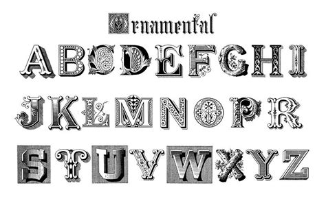 Old English calligraphy fonts from Draughtsman's Alphabets by Hermann Esser (1845–1908 ...