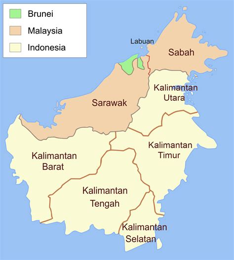 File:Administrative map of Borneo (Indonesian).png - Wikimedia Commons