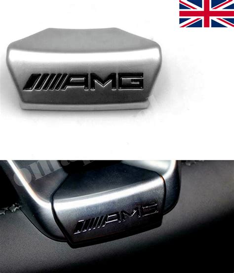 Mercedes AMG Logo Steering Wheel D Shape Interior Badge Emblem 2015 - 2018 | eBay