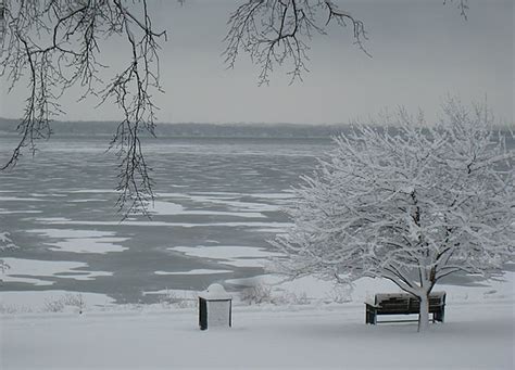 Winter in Library Park, Lake Geneva, WI | Lake geneva, Wisconsin winter ...