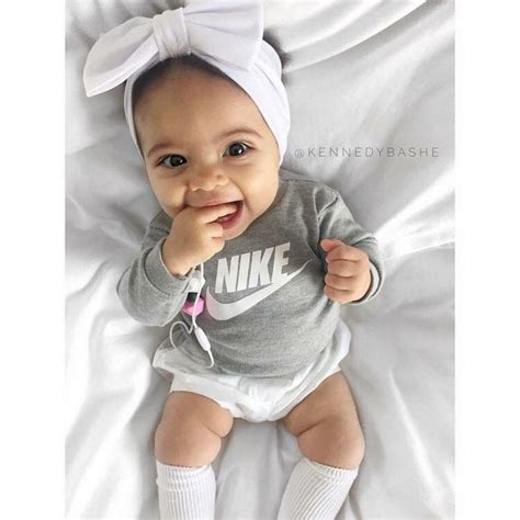 Outfit and headband | Cute baby clothes, Baby girl fashion, Baby girl nike