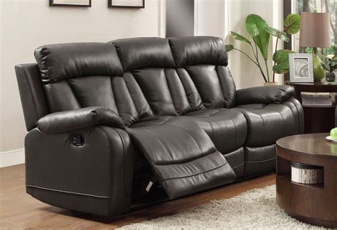 Cheap Recliner Sofas For Sale: Black Leather Reclining Sofa And Loveseat