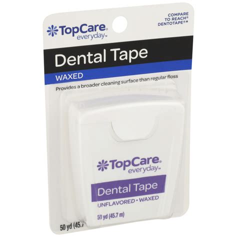 TopCare Waxed Unflavored Dental Tape | Hy-Vee Aisles Online Grocery Shopping