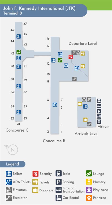 Jfk Terminal 8 Map