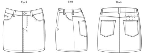 Skirt Flat Drawing at PaintingValley.com | Explore collection of Skirt ...