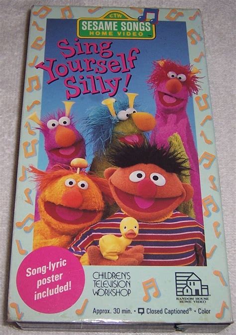 Sing Yourself Silly! VHS Sesame Songs includes Poster! street Big Bird Ernie | eBay