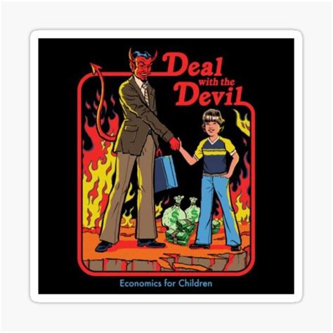 "Deal with the Devil" Sticker for Sale by xDries | Redbubble