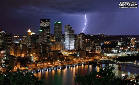 Lightning over Pittsburgh - PittsburghSkyline.com – Original ...