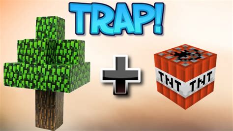 How To Make A TNT Tree Trap In Minecraft - YouTube