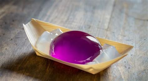 The Raindrop Cake is Back and It's Purple | Japanese dessert, Drop cake, Strawberry desserts