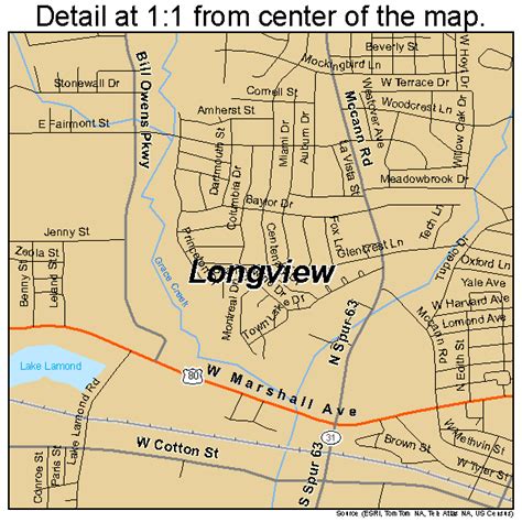 Longview Texas Street Map 4843888