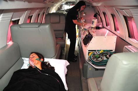 Travel+Health AirMed: Larger air ambulance jets offer room for two patients