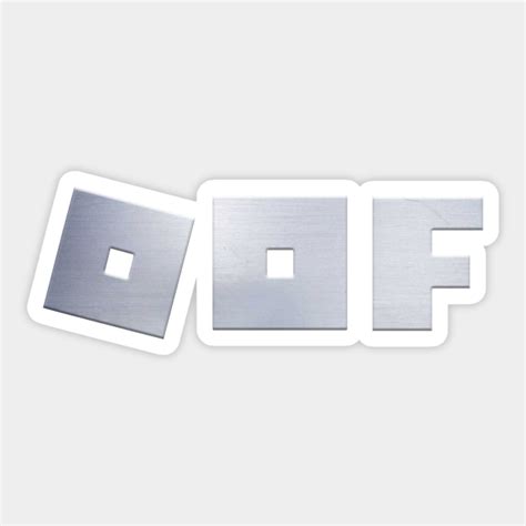 Roblox logo game - Oof (single line - metal texture) | gamer - Roblox ...