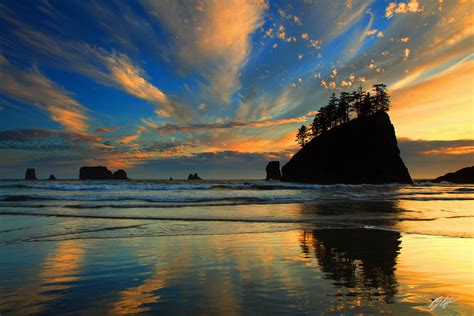 B201 Sunset Second Beach, Olympic National Park, Washington | Randall J ...