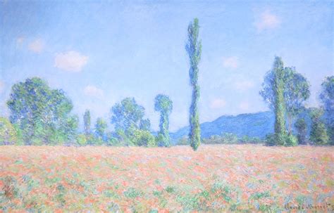 Claude Monet, Poppy Field (Giverny), 1890-91 | Oil on canvas… | Sharon ...