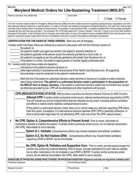 Printable Do Not Resuscitate Form Uk - Printable Forms Free Online