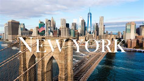 NEW YORK SKYLINE in 4K | Brooklyn Bridge by drone - YouTube