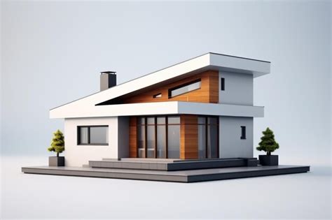 Premium AI Image | 3d minimalist modern house and design