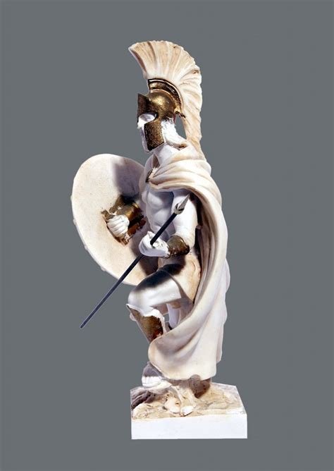 Leonidas king of the Sparta greek alabaster statue