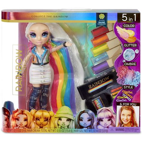 Rainbow High Hair Studio Doll with Rainbow Hair & Extra Long Washable ...