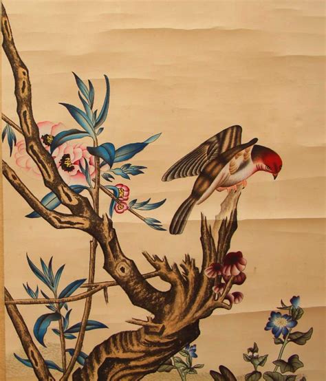 Sold Price: Chinese Watercolour on Xuan Paper Flowers & Birds Painting ...