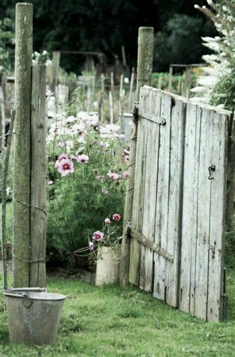 Cottage Garden Garden Gate Decor, Garden Gates And Fencing, Gate Decoration, Fence Decor, Garden ...