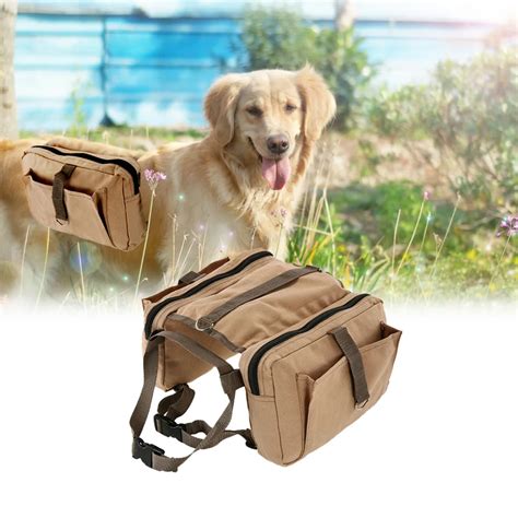Outdoor Dog Pack Hound Saddle Bag Travel Camping Hiking Backpack Rucksack Dog Pack Quick Release ...