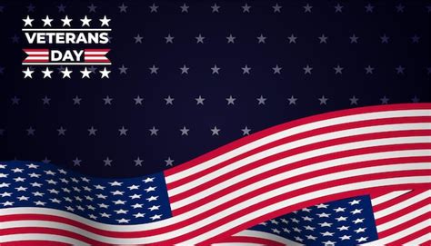 Premium Vector | Veterans day background with american flag