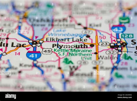 Plymouth wisconsin map hi-res stock photography and images - Alamy