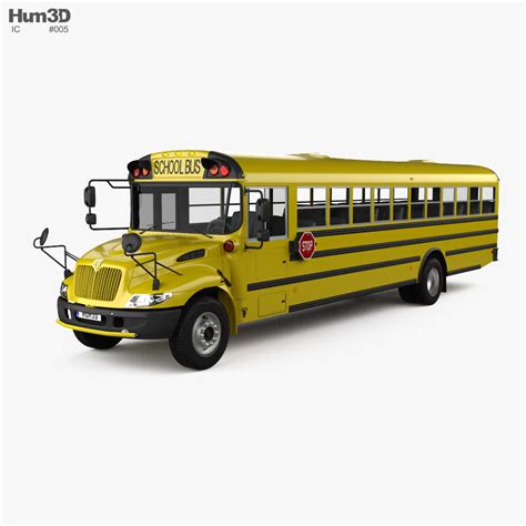 IC CE School Bus 2016 3D model - Vehicles on Hum3D