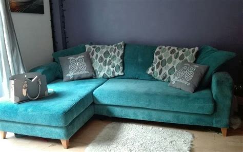 Dfs teal corner / L sofa | in Bradwell, Norfolk | Gumtree