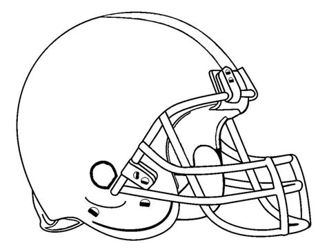 American Football Helmet coloring page - Download, Print or Color Online for Free