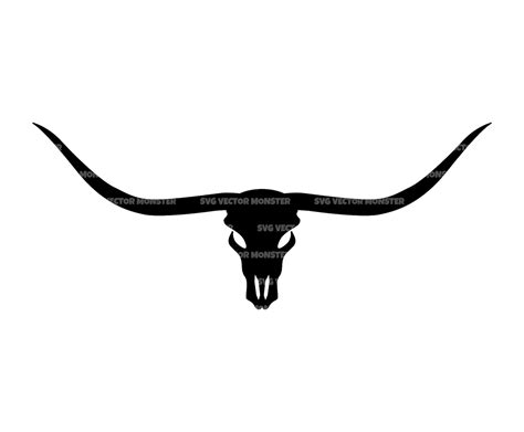 Longhorn Skull SVG