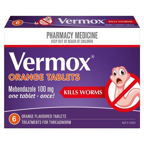 Mua Vermox Worming Treatment Orange Tablets 6 Tablets chính hãng 2022 | Giaonhan247